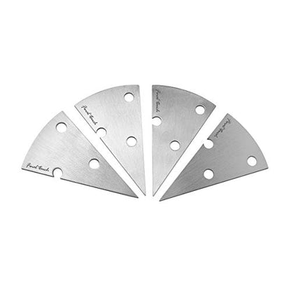  Final Touch Stainless Steel 4 Piece Cheese Marker Set