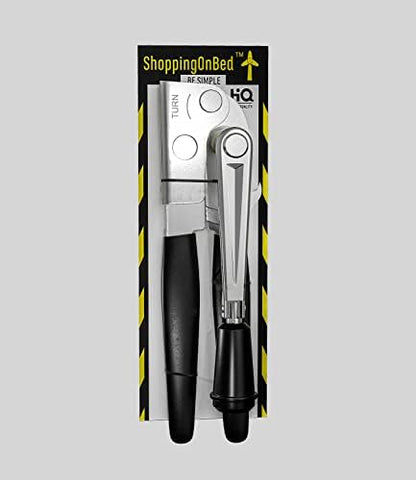  Commercial Can Opener Manual Heavy Duty - Easy To Use With Comfortable Easy Crank Handle - Swing Grip Design, Hand Can Opener, Includes Built In Bottle Opener