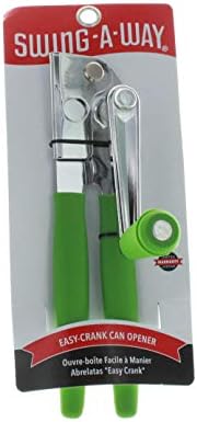  Easy Crank Can Opener (Green), Extra Long