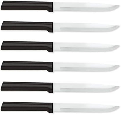  Ada Cutlery Utility Steak Knife With Black Stainless Steel Handle Pack Of 2