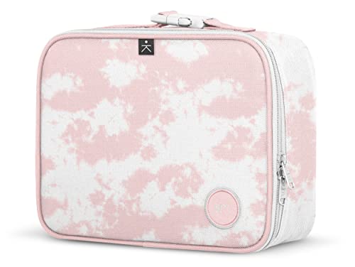  Kids Lunch Box For Toddler | Reusable Insulated Bag For Girls, Boys Meal Containers For School | Hadley Collection | Minibrook: Pink Tie Dye