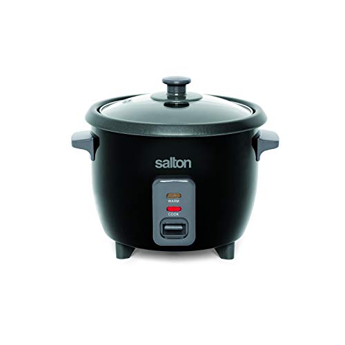  Automatic, 6 Cup Rice Cooker, 6 Cups Cooked / 3 Cups Uncooked, Black, Stainless Steel