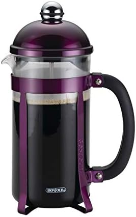  Jour Maximus French Press Coffee Maker, 8 Cup, Silver