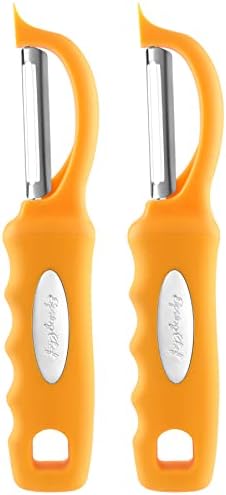  Spring Chef Premium Swivel Vegetable Peeler, Black