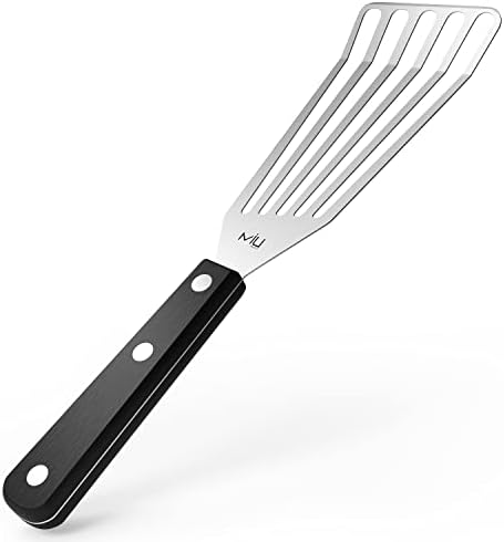  Ish Spatula Stainless Steel, Flexible, Polished Metal, Corrosion Resistant, Kitchen Slotted Turner [Upgraded Version]
