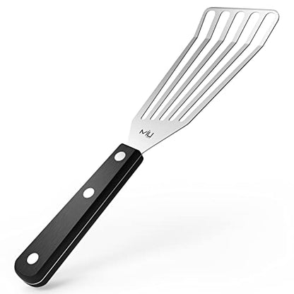  Ish Spatula Stainless Steel, Flexible, Polished Metal, Corrosion Resistant, Kitchen Slotted Turner [Upgraded Version]