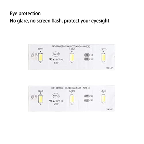  2Pcs Freezer Led Light Strip Bar Electronic Components Dc12V Freezer Cooler Fridge Refrigerator Led Light Strip Bar For Sw Bx02B Dc 12V
