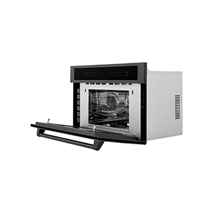  INE 30" 1.6 Cu Ft. Built-in Convection Microwave Oven In Black Stainless Steel With Speed And Sensor Cooking (MWO-30-BS)