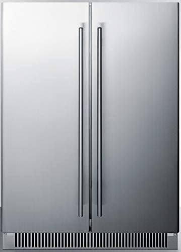  CL66FDOS 24"" Classic Collection Dual Temperature Zone Beverage Center With 5.1 Cu. Ft. Capacity 6 Wine Racks 3 Adjustable Glass Shelves Open Door Alarm And Automatic Defrost In Stainless Steel