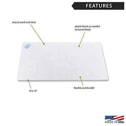  Ada Cutlery Flexible Plastic Cutting Boards, 10 X 14 Inches – White