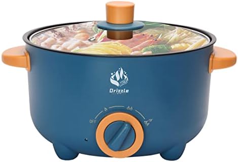  Electric Skillet Hot Pot Cooker - Multifunction Frying Pan 110V Non-Stick Grill 3L Stir-fried Stewed Cookware Steak Noodle Ramen Shabu Shabu Pot - Home Office Party Kitchen Dorm Cooking