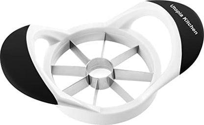  - Apple Corer And Slicer- Fruit Cutter - Apple Divider - Wedger - Stainless Steel Slicer For Fruits - Vegetables- Ergonomic Handle- Easy Grip- 8 Sharp Blade & Slices (Green)