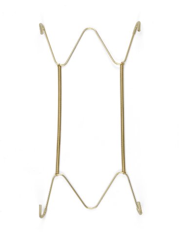 TRIPAR 15-30-Inch Brass Plate Wire Wall Plate Hanger