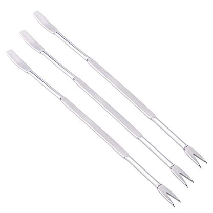  Ajmyonsp 12Pcs Crab Crackers And Tools/Lobster Nut Crackers And Picks - 6 Crab Leg Forks 4 Lobster Shellers, 2 Stainless Steel Seafood Crackers & Storage Bag
