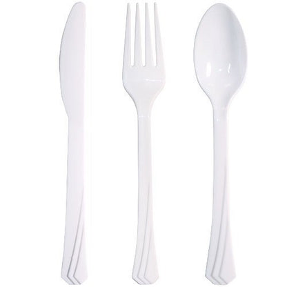  72-Pack Plastic Cutlery Set Heavy Duty Colored Plastic Silverware Set Includes 24 Forks, 24 Teaspoons, And 24 Knives In Lime Green, Island Blue And Pearl…