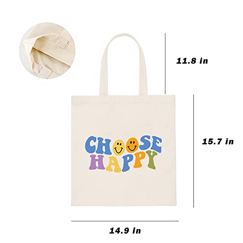  Haukea Canvas Tote Bag For Women Aesthetic Cute Tote Bags Inspirational Gifts For Women Beach Bags Reusable Grocery Bags