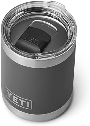 Yeti Rambler 10 Oz Lowball, Vacuum Insulated, Stainless Steel With MagSlider Lid, Black