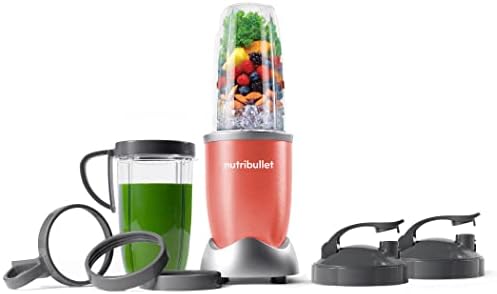 NutriBullet Pro - 13-Piece High-Speed Blender/Mixer System With Hardcover Recipe Book Included (900 Watts) Champagne, Standard