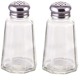  © Retro Style Salt And Pepper Shakers With Stainless Tops Set Of 2