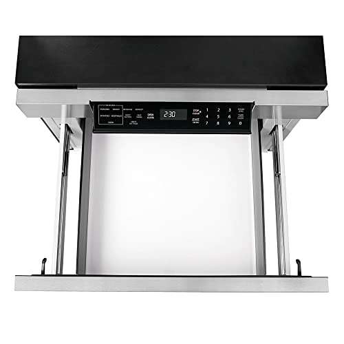 Sharp Harp SMD2470ASY 24 In. 1.2 Cu. Ft. 950W Stainless Steel Microwave Drawer Oven Bundle With 3 YR CPS Enhanced Protection Pack