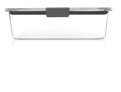 Rubbermaid Brilliance Food Storage Container, Large, 9.6 Cup, Clear 2024351