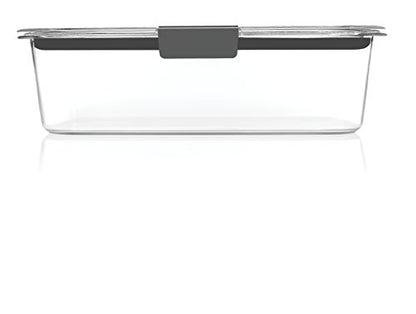 Rubbermaid Brilliance Food Storage Container, Large, 9.6 Cup, Clear 2024351
