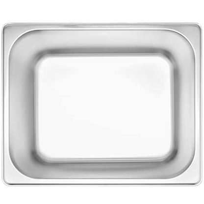  4 Pack Stainless Steel Steam Pan 1/2 Size, Anti-Jam Steam Table Pan, Hotel Pans Half Size Restaurant Buffet Trays For Catering, 6 Inch Deep