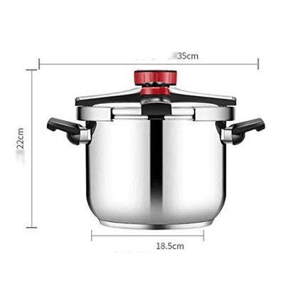  WETYG Stainless Steel Pressure Cooker With Easy Lock Lid，Adjustable Pressure Limiting Valve, -hand Operated Switch