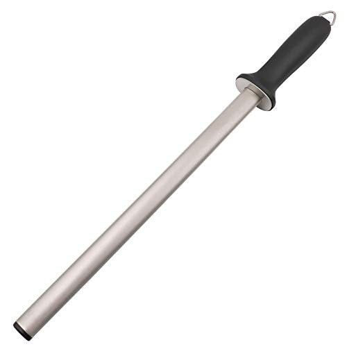 Wiitek 10inch Diamond Knife Honing Rod, Professional Chef Knife Sharpening Steel, Kitchen Knives Sharpeners, Oval 600# Grit, Ideal For Chef Knife, Cooking Knife, Butchers Knife And Japanese Knife