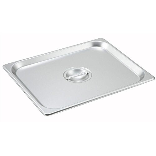  6-inch 1/2 Half-Size 22 Gauge Stainless Steel Anti-Jam Steam Table Pan With Lid