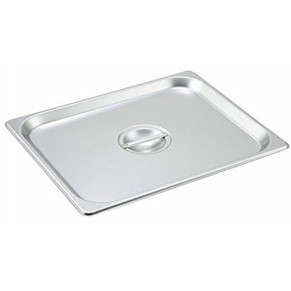  6-inch 1/2 Half-Size 22 Gauge Stainless Steel Anti-Jam Steam Table Pan With Lid