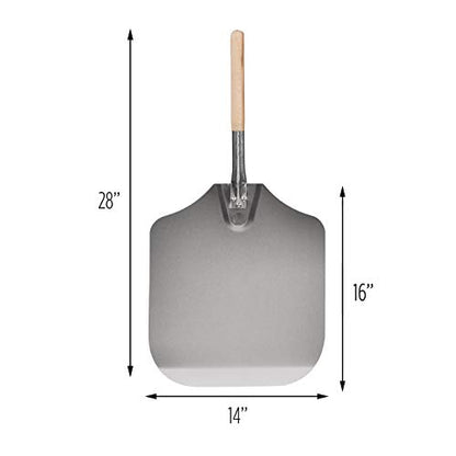  Kitchen Supply 14-Inch X 16-Inch Aluminum Pizza Peel With Wood Handle