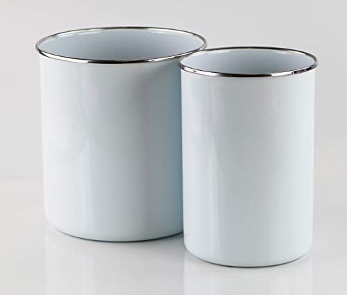  Calypso Basics By Enamel On Steel Utensil Holder, Azure, Standard