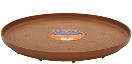  Bosmere S41610 Down Under Plant Turner, Heavy-Duty Rotating Plant Stand, Protects Decks, Wood Floors, Carpet, Tile, 250lbs Capacity, 16-Inch, Black
