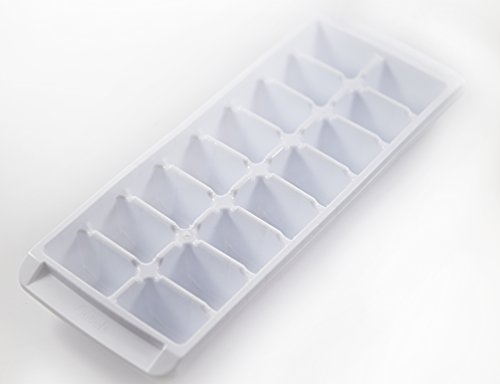  Easy Release White Ice Cube Tray, 16 Cube Trays (Pack Of 4) (4 Pack - 64 Cubes)
