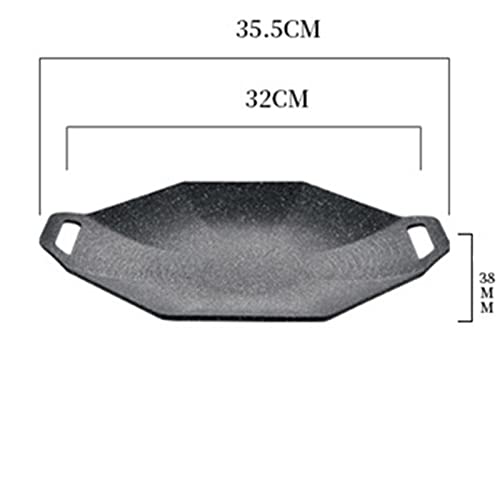  Ollas Glass Cooking Pot Baking Plate Household Induction Cooker Barbecue Plate Commercial Non-stick Pot Cassette Furnace Outdoor Teppanyaki Soperas