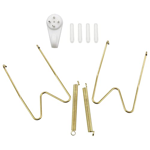  10PCS 8 Inch Plate Hangers Wall Plate Hangers And 10 PCS Wall Hooks For 7.5 To 8.5 Inch Decorative Plates, Antique China, Antique Plates And Arts