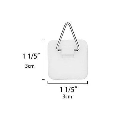  1.25 Inch Invisible Adhesive Plate Hanger Set Vertical Plate Holders For The Wall (20 Pack)