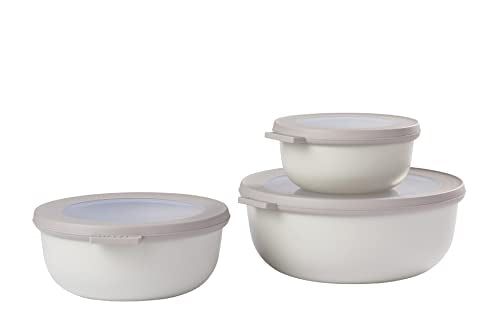  Mepal Set Multi Bowl, Pp/Tpe, Nordic White, One Size