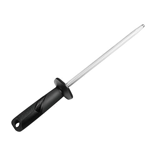  117N Professional Kitchen Knife Sharpening Honing Steel Sharpener Rod Restore Blade Quickly(10 Inch)