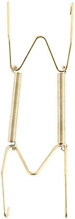  Plate Dish Hanger, Dismountable Decoration Crafts Dish Spring Holder, Fixed Art Wall Display Securing Clip Invisible Hook For Home Decor(8 Inch)