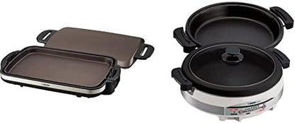  EA-DCC10 Gourmet Sizzler Electric Griddle,Stainless Brown Extra Large