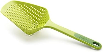 Joseph Joseph Scoop Colander Strainer Slotted Spoon, Large, Black