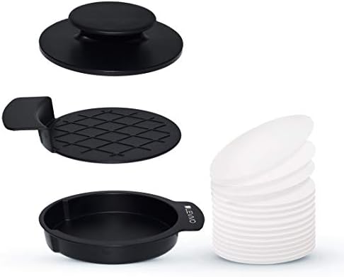  LEVIVO 331800000239 Burger Press, 3 Parts, Black
