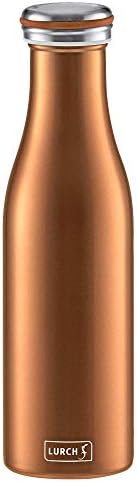 Lurch Urch Germany Thermal Bottle For Hot And Cold Drinks Made Of Double-Walled Stainless Steel (Burgundy, 16, Oz. | 0.5l)