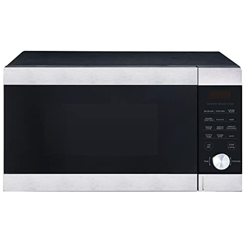  Countertop Microwave Oven, 1.1 Cu. Ft. 1000-Watts Microwave Oven With Sensor Cook & Sensor Reheat, 7 Convenient Programs, Express Cooking Knob, Stainless Steel Countertop Microwave Ovens