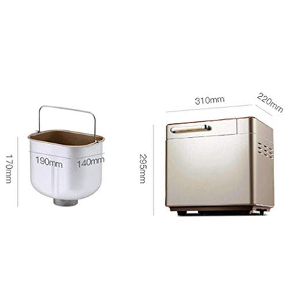  Bread Machine- Maker Machine Stainless Steel Toaster Makers Multi-Use ProgrammableMenu Settings For Home Bakery