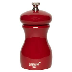  ' Mill Marsala Collection Pepper Mill, Cinnabar - 4 Inch, Adjustable Coarseness Fine To Coarse, MADE IN U.S.A.