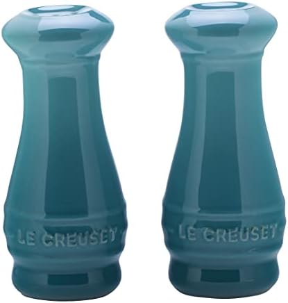 Le Creuset Stoneware Salt & Pepper Shakers Set Of 2, 4 Oz. Each, Caribbean