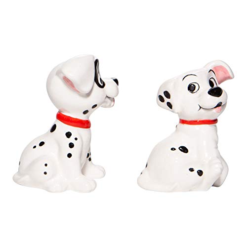 Enesco Disney Ceramics 101 Dalmatians Lucky And Patch Salt And Pepper Spice Shaker Set, 3 Inch, Multicolor